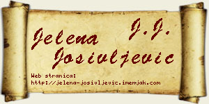 Jelena Josivljević vizit kartica